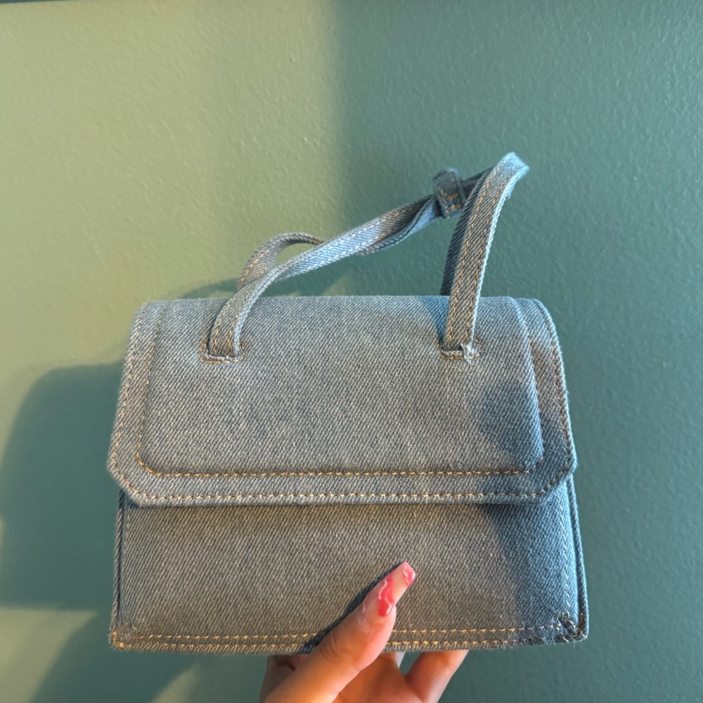 Zara denim crossbody purse